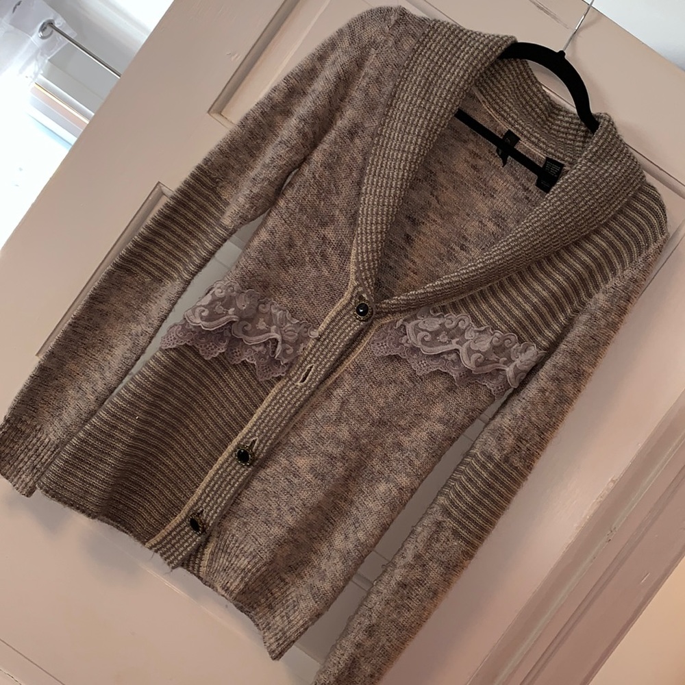 Large BKE boutique sweater button up cardigan